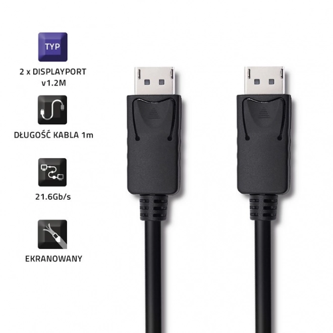 DisplayPort v1.2 male | DisplayPort v1.2 male | 4K | – 2 m