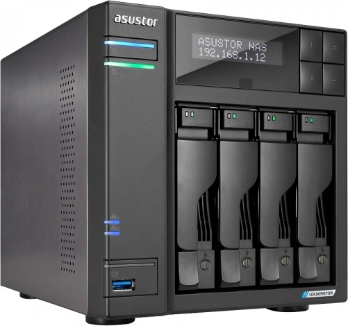 Asustor Lockerstor 4 Gen2 NAS cu patru compartimente cu 2× 2.5GbE