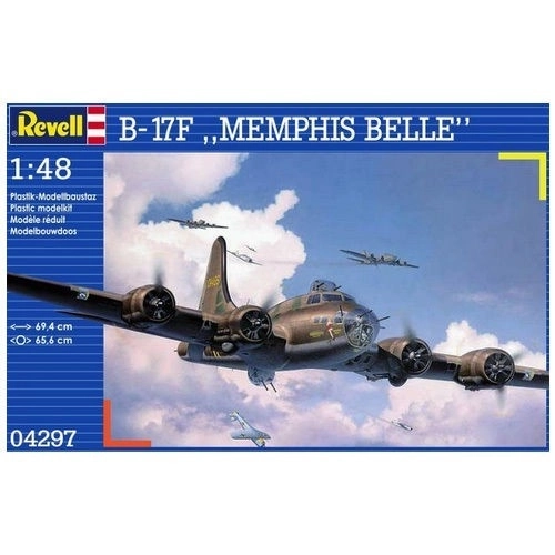Model plastic avion B-17F Memphis Belle pentru asamblare