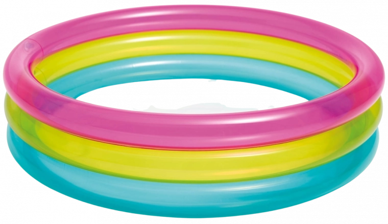 Piscină gonflabilă pentru copii curcubeu 86 × 25 cm INTEX