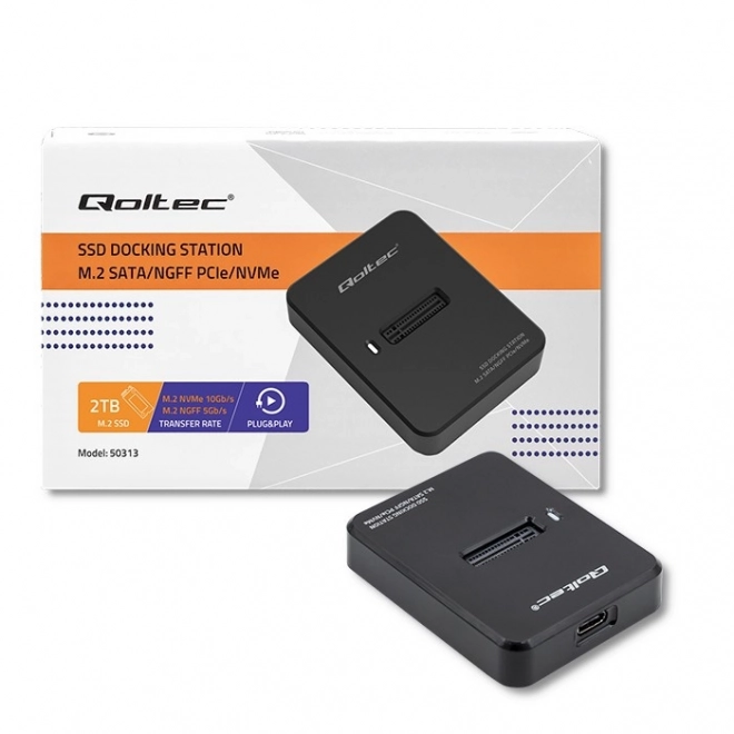 Stație de andocare SSD M.2 SATA/PCIe USB 3.1