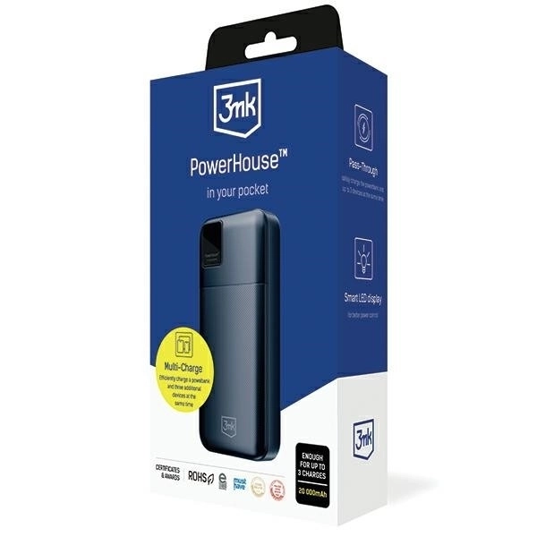 Powerbank 20000mAh Multi-încărcare QC+PD 3MK