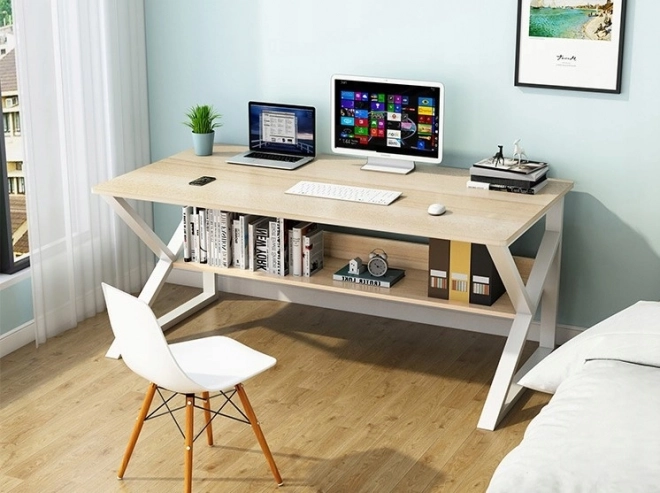 Birou pentru computer, de birou cu poliță 100x60cm