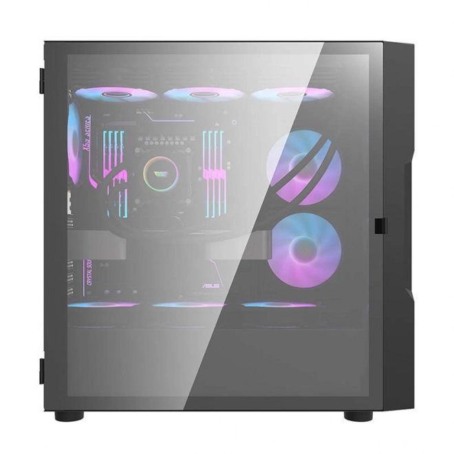 Carcasă PC cu iluminare RGB Darkflash