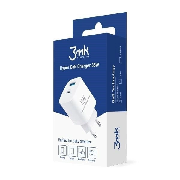 Încărcător de rețea 33W cu USB-C și USB-A GaN PD