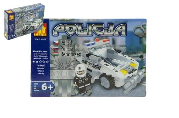 Set de construcție poliția auto blocuri