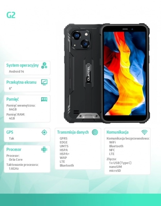Smartphone rezistent și puternic G2 64GB