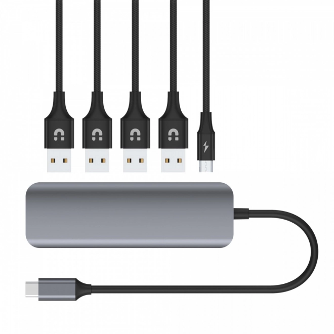 Hub USB 4x USB 3.1 Gen1 microUSB alimentare
