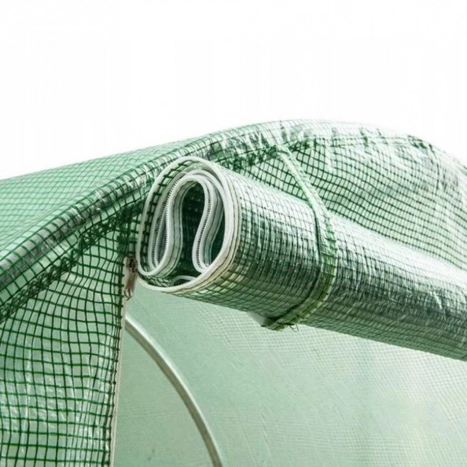 Tunel din folie pentru grădină seră 4x2,5x2m 10m² verde