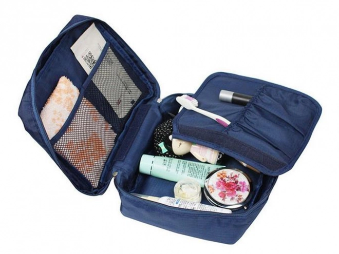 Organizator turistic cosmetice albastru