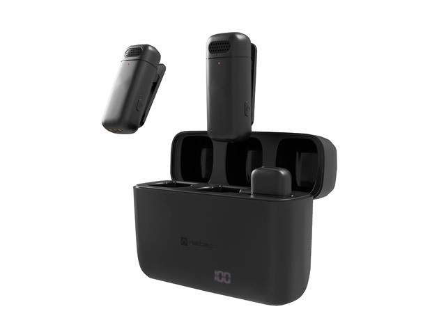 Microfon wireless Natec Hopper cu conector Lightning