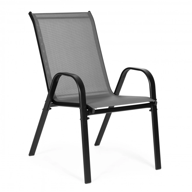 Set de scaune de grădină pentru terasă, balcon, culoare gri