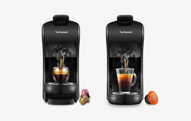 Espressor capsule Techwood negru