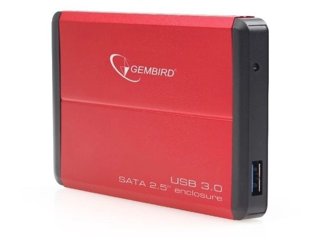 Carcasă externă pentru HDD 2.5'' SATA USB 3.0 roșie