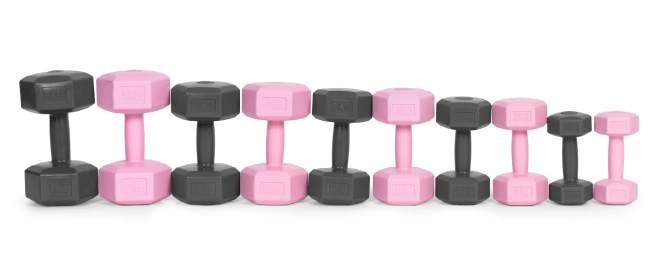 Set roz de gantere de la ModernHome 2x4 kg
