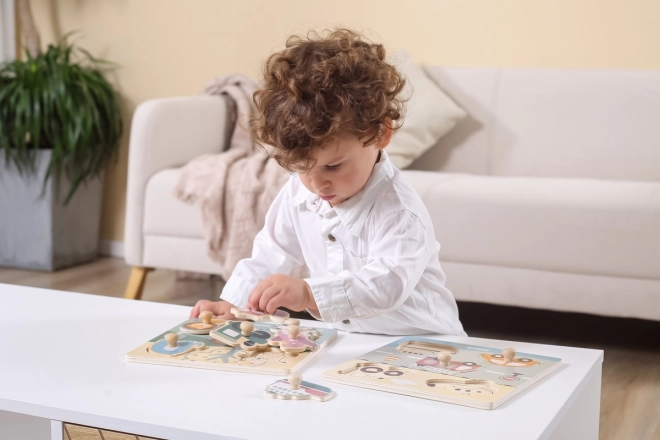 Puzzle cu mânere Polar B pentru copii