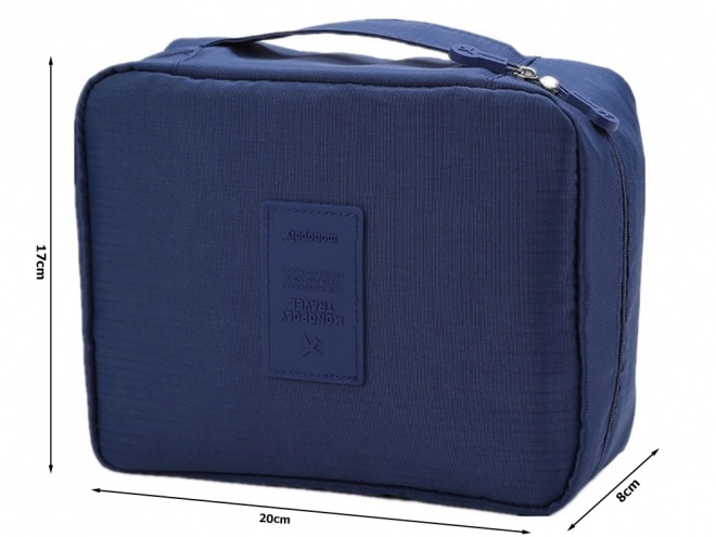 Organizator turistic cosmetice albastru