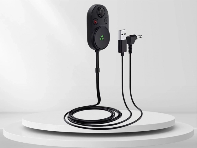Adaptor Bluetooth auto cu cablu USB și AUX BT5.3 cu amplificare bass