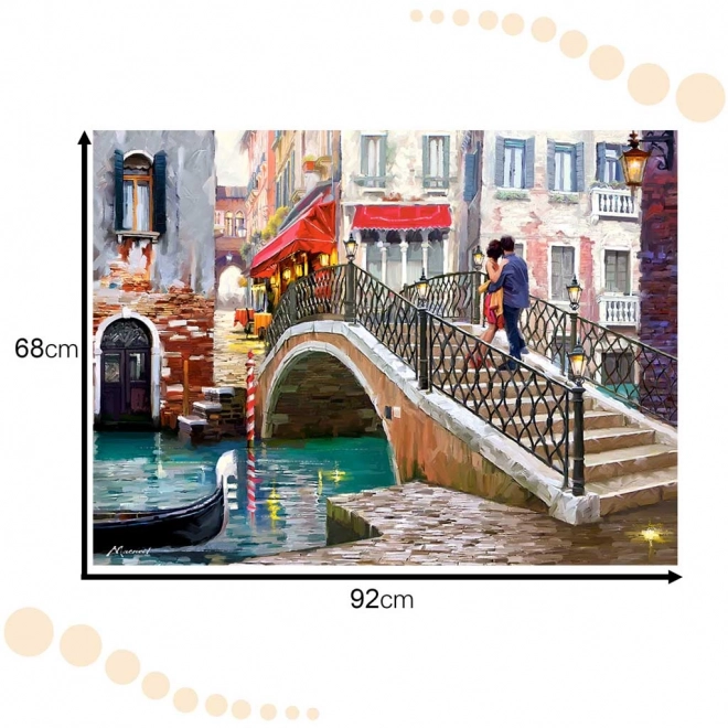CASTORLAND Puzzle 2000 piese Podul venețian - Podul venețian 92x68cm