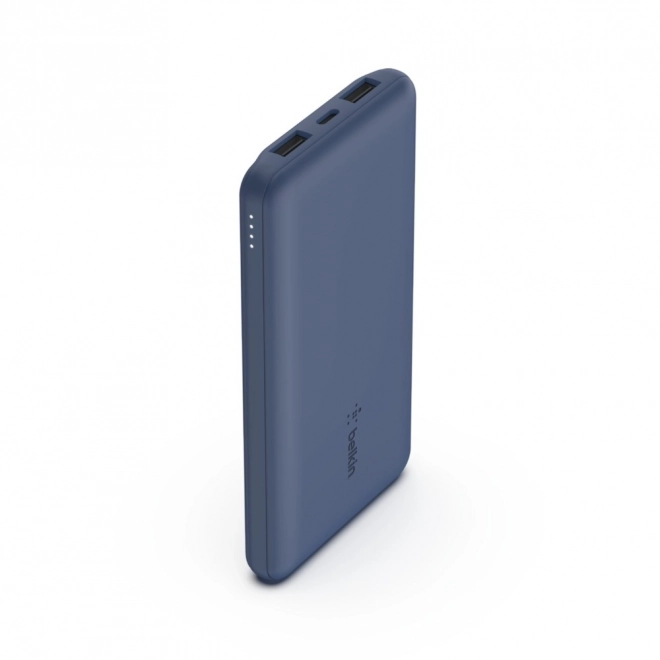 Baterie externă 10000mAh USB A și C 15W albastru