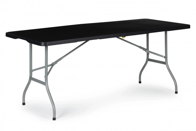 Masă pliabilă neagră 180 cm pentru catering și grădină