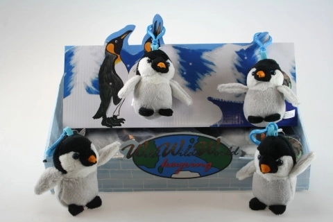 Breloc cu pinguin de pluș