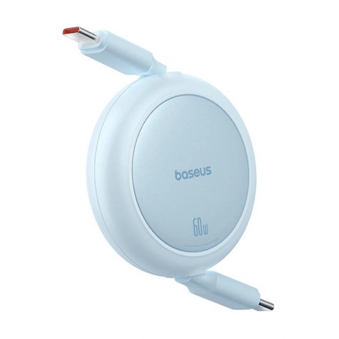 Baseus Free2Pull Mini USB-C la USB-C 60W Cablu USB, 1 m – Albastru