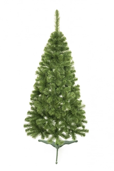 Brad artificial pin de iarnă natural 220cm cu suport