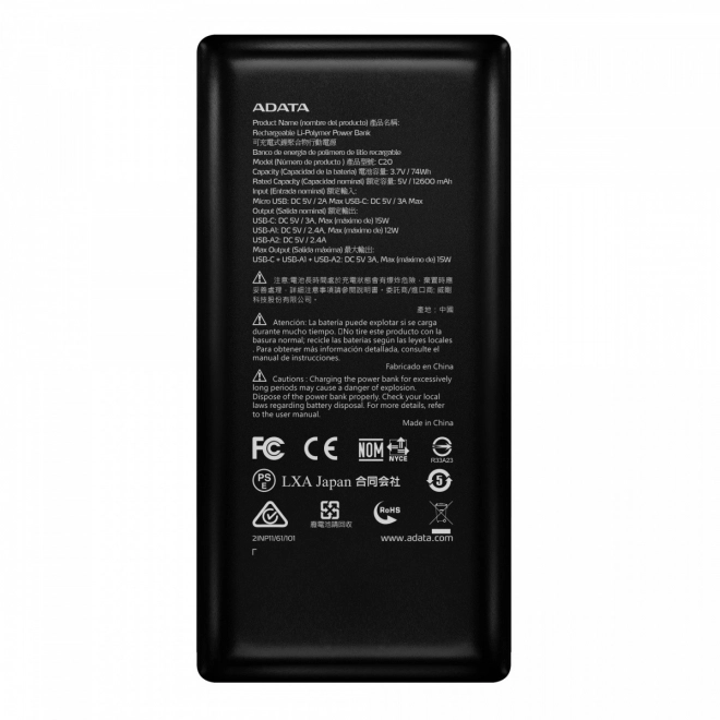 Powerbank USB-C 20000mAh negru