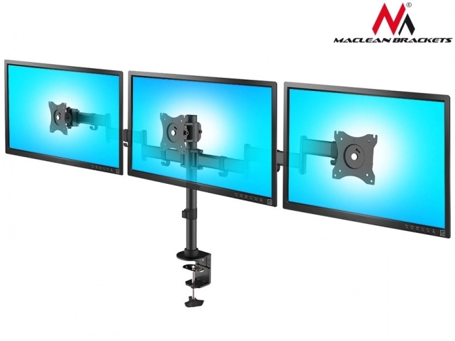 Suport birou pentru 3 monitoare LCD Maclean
