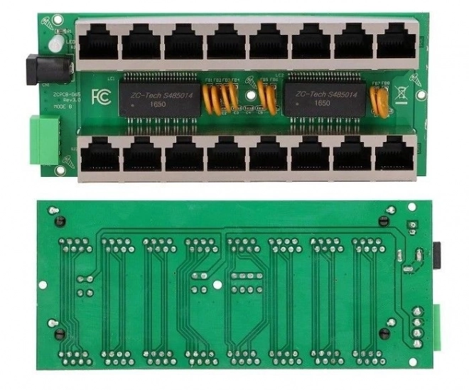 Injektor gigabit PoE Extralink cu 8 porturi