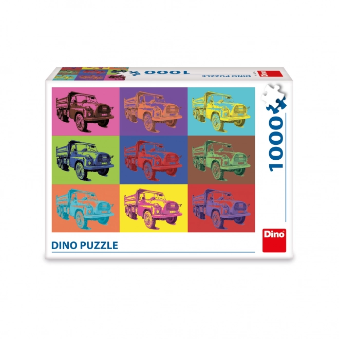 Puzzle pop art Dino: Tatra 1000 de piese