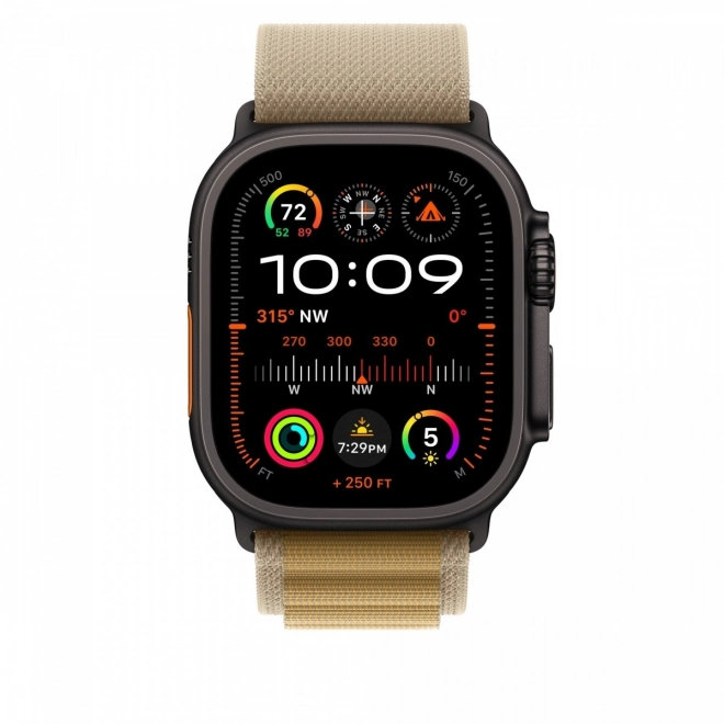 Curea Alpine bej 49 mm - mărime L cu elemente din titan