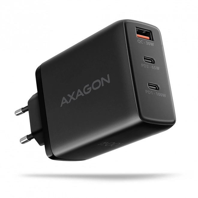 Încărcător GaN 100W cu 3 porturi AXAGON