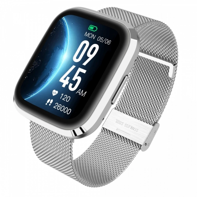 Smartwatch Garett Stil Argintiu oțel