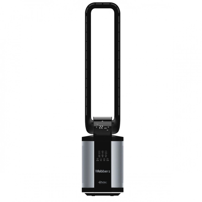 WEBBER WB1820 ventilator negru fără palete cu umidificator de aer