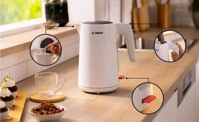 Fierbător rapid Bosch MyMoment 1,7l alb