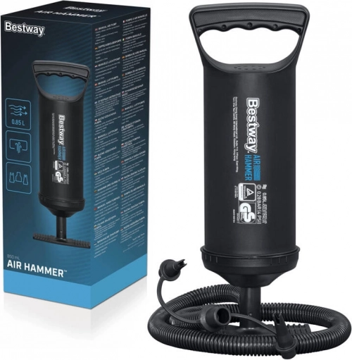 Bestway pompă manuală cu piston cu 3 adaptoare
