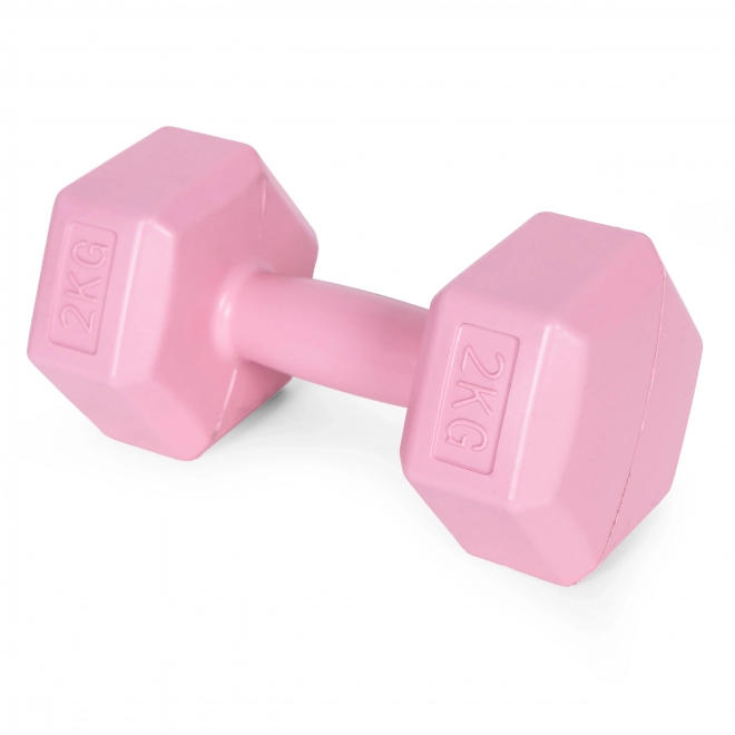 Set de gantere roz 2x2 kg ModernHome pentru fitness