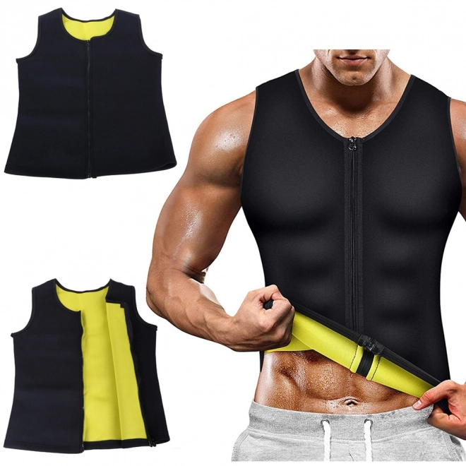 Tricou de neopren fitness slăbire bărbați – Mărimea XXL