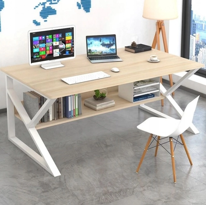 Birou pentru computer, de birou cu poliță 100x60cm