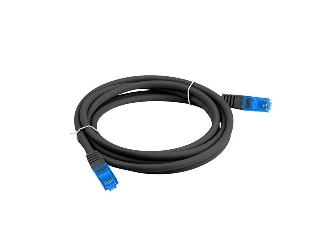 Patchcord categoria 6A S/FTP CCA 15m negru