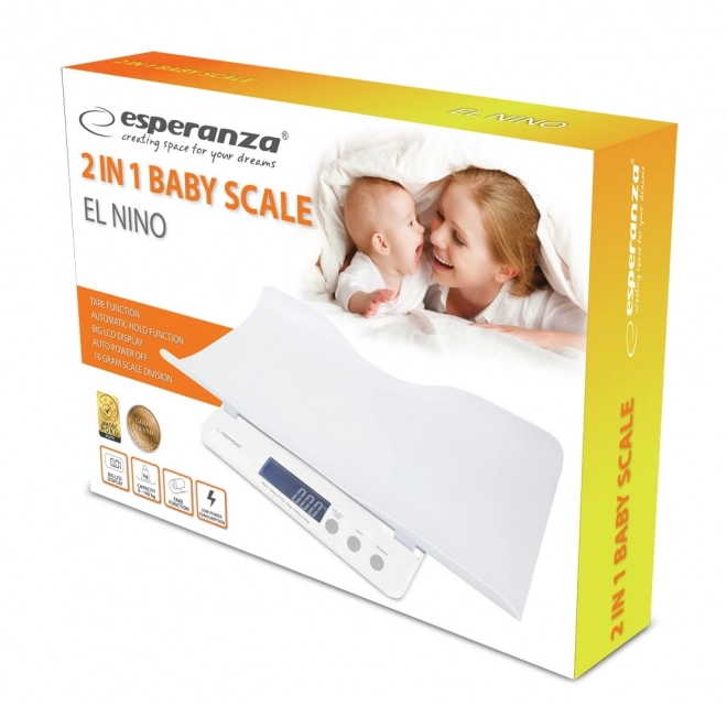 Cântar electronic 2 în 1 pentru bebeluși El Nino
