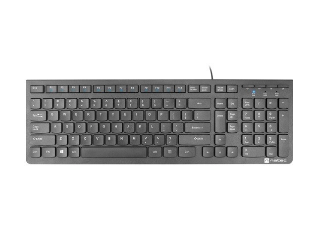 Tastatură Slim Neagră Cu Multimedia Natec Discus 2