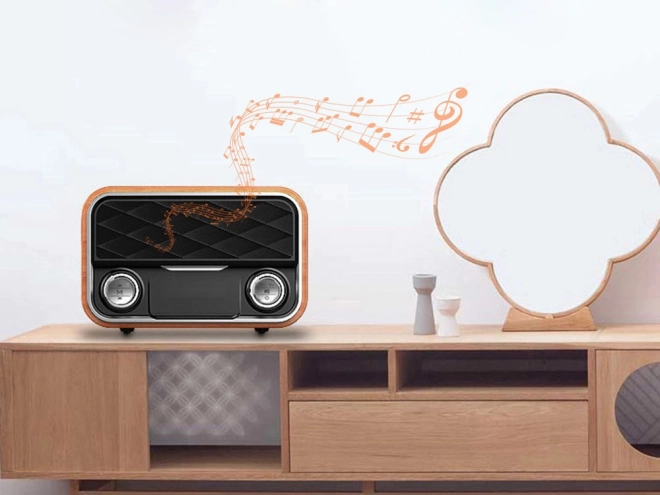 Radio retro portabil cu bluetooth și FM
