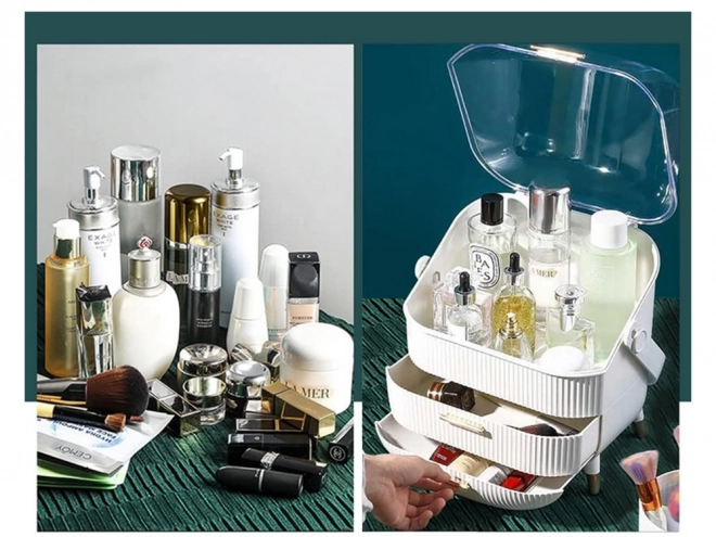 Organizator cosmetică cu sertare elegant și spațios