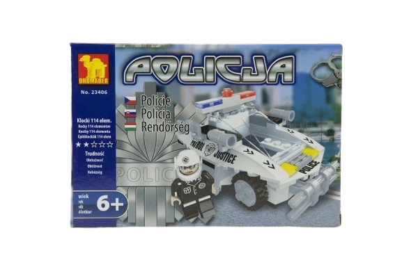 Set de construcție poliția auto blocuri