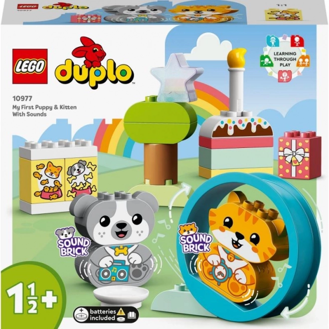 Lego Duplo primul meu cățeluș și pisică cu sunete