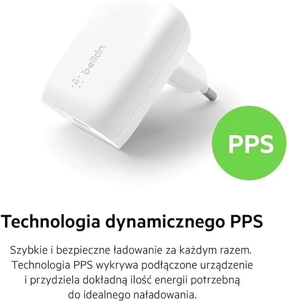 Încărcător rapid 30W USB-C Belkin BoostCharge cu cablu USB-C