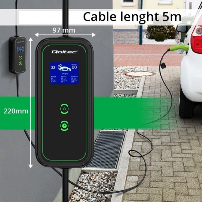 Încărcător portabil pentru mașini electrice EV cu reglare 2 în 1